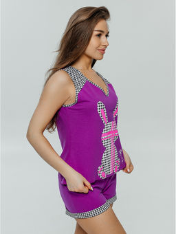 Стеша пижама женская (черный) - Lovetex фото 14