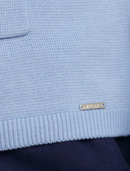 Кардиган c коротким рукавом вязаный из хлопка с акрилом