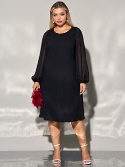 Платье 0287-1с черный каменный - Dora фото 83