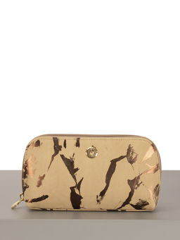 LACCOMA косметичка LA-7001-бежевый-бронзовый натуральная кожа