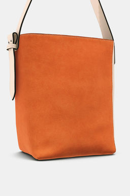 LIMITED EDITION SUEDE SHOPPER BAG - Zara фото 8