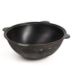 Цена за 2 шт. Казан Шафран, 16 л, круглое дно, алюминиевая крышка, чугун