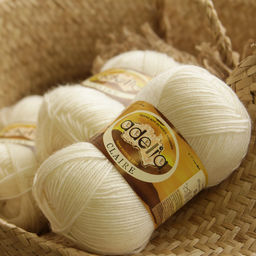 Пряжа ADELIA CLAIRE 50% шерсть, 50% акрил 10 шт. х 50 г 138 м  5 м