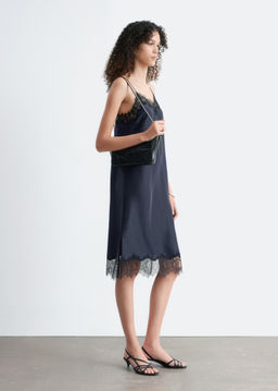 Vestido midi lencero de seda - H&m фото 6