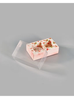 Цена за 5 шт. Коробка для 2 конфет с ячейками «Цветы», 10×6×3 см