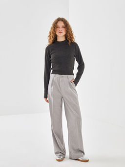 Loose Fit Geni? Pa?a Kad?n Pantolon