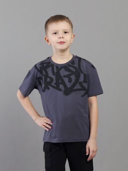CRB wear / CSJB 64120-48K Футболка для мальчика,темно-серый/Ex.Cherubino