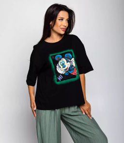 Футболка #БШ2454, чёрный