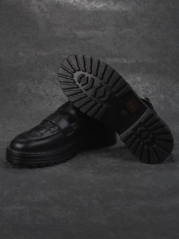 03-PDA165-3 BLACK Полуботинки женские (натуральная кожа)