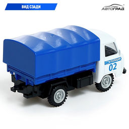 Машина металлическая УАЗ 452. Полиция, инерция, 1:43 - Автоград фото 4