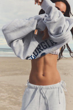 PLUSH TROUSERS WITH SLOGAN - Zara фото 5