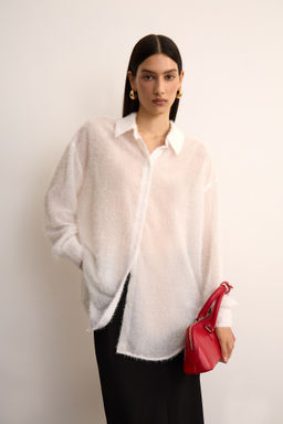 Рубашка с пушистой фактурой