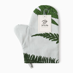 Варежка - прихватка «Этель. Папоротник», 20×27 см, репс 220 г/м², 100% хлопок
