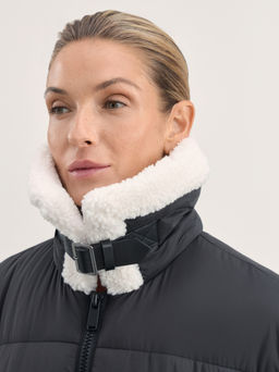 Куртка-дубленка с искусственным мехом / Zarina  фото 7