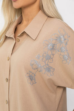 Платье Мирослава (бежевое) П15469-7М