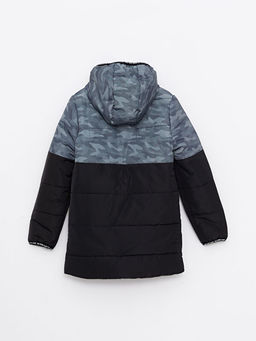 Kap??onlu Desenli Erkek ?ocuk ?i?me Mont - Waikiki фото 2