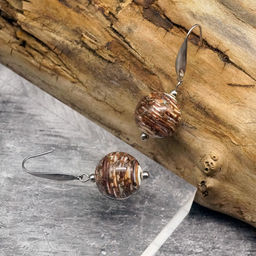 Серьги из муранского стекла BARK LS2854