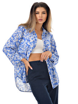 Дышащая легкая Рубашка 20% лен 80%вискоза - А+б коллекция фото 3