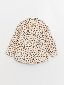 G?mlek Yaka Desenli K?z ?ocuk Ceket