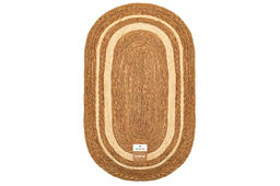 Коврик плетеный 120*75*0,7 см, овальный. водный гиацинт - Elan gallery фото 5