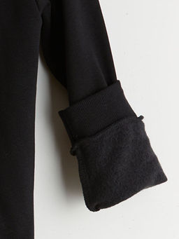 Kap??onlu Erkek ?ocuk Kal?n Fermuarl? Sweatshirt