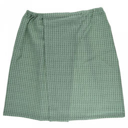 Килт мужской для бани и сауны "Подорожник" 145х60см, вафельное полотно, хлопок 100%, плотность 250г/м2, упаковка п/э классическая 28х41см, "Домашняя мода" (Россия)