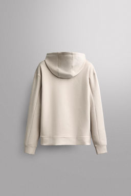 SUDADERA T?CNICA CAPUCHA / crudo-blanco - Zara фото 7