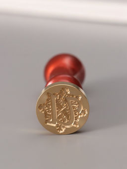 Печать для сургуча с пластиковой ручкой «Буква U на вензеле», 2.5×2.5×6.3 см