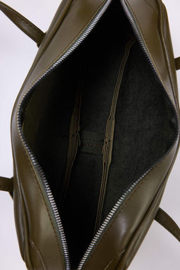 Haki Charm Detayl? Kad?n Orta Boy Mini Bowling Omuz Canta TAKSS25OC00021