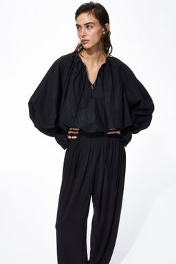 Pantal?n plisado con perneras barrel - H&m фото 2