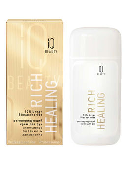 IQ Beauty Крем для рук регенерирующий с мочевиной и биосахаридом / Rich Healing, 100 мл
