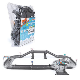 Игровой набор "Автодорога" 2,5м с машинками (серая)