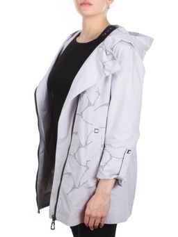 F809 LIGHT GRAY Ветровка женская CO-COCOPINE (85% хлопок, 15% полиэстер) - Fashion фото 6
