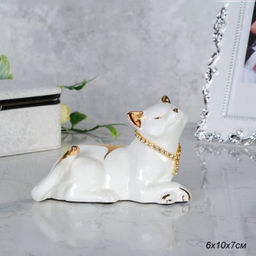 Статуэтка Кошка белая 6х10х7 см / B3009-4 /уп 96/