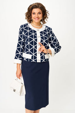 Костюм Aira Style 24128-Р сине-белый