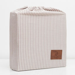 Постельное бельё Этель Полоски евро 200х220 см, 220х240 см, 50х70-2шт, цвет бежевый, 100% жатый хлопок, 140г  фото 5