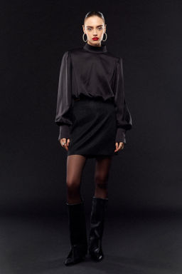 Мини юбка с блестками