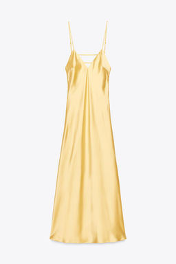SATIN MIDI DRESS - Zara фото 6
