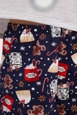 Пижама для девочки ПД-019-073 Кот Новый год