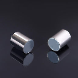 Замок-концевик магнитный, L=20 мм, вн.d=8 мм, (набор 3 шт.), цвет серебро