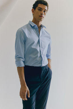 Camisa de facil planchado Slim Fit - H&m фото 3