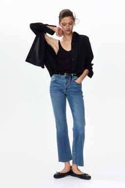 Flared Regular Waist Ankle Jeans - H&m фото 3