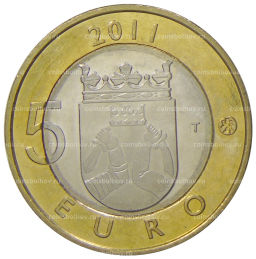 Монета 5 евро 2011 года Финляндия Исторические регионы Финляндии  Карелия