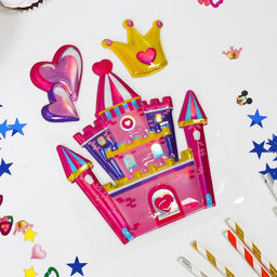 Цена за 5 шт. Коробка для воздушных шаров с наклейками Единороги, Белый, 70*70*70 см, набор 5 шт. - Страна карнавалия фото 3