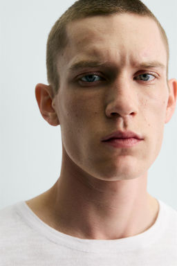 CAMISETA PUNTO ESTRUCTURA FLAM? / Blanco - Zara фото 5