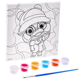 Картина по номерам Стильная уточка, 15 15 см - Школа талантов фото 2