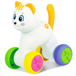 Игрушка-покатушка Веселый котик 18,5х10х19,5см, полипропилен, картонный вкладыш, Stellar (Россия) - Домашняя мода фото 2