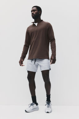 Muscle Fit Zip top sports top with DryMove - H&m фото 4