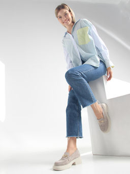 Лоферы туфли 173.1453be.Каменный замша