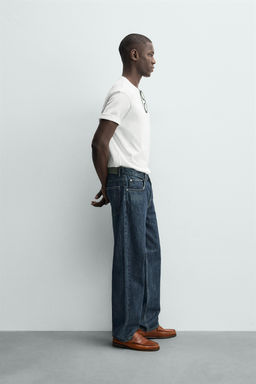 CAMISETA BOXY FIT TEXTO CAPRI / Blanco roto - Zara фото 4